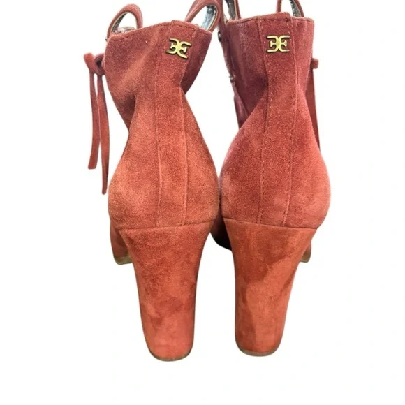 Sam Edelman Niomi Suede Western boho 
Booties In Red Paprika Size 7 preloved - Picture 10 of 10
